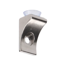 ZAMAK držiak pre sklenené police, zliatina Al/Zn