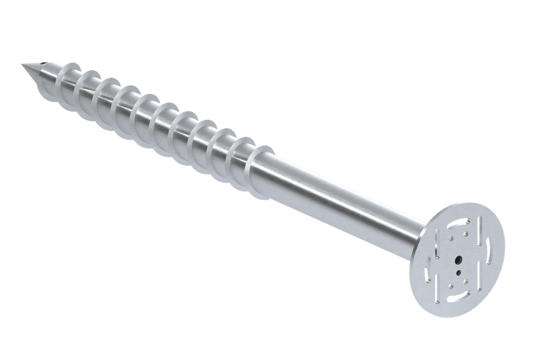 Zemný vrut, stavebná pätka, ø 220 mm, žiarový pozink