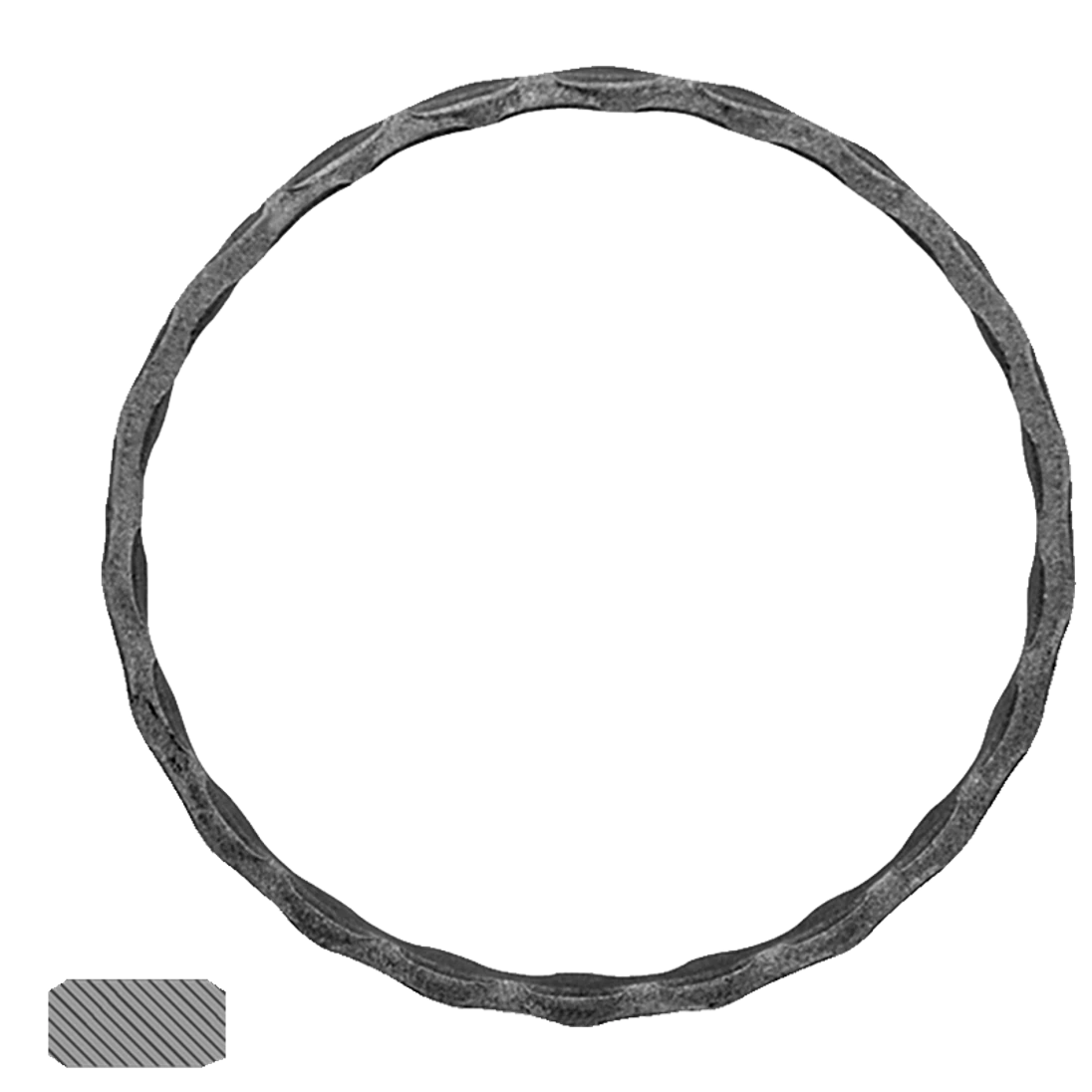 Kruh ø100 mm, 12 x 6 mm, zdobený