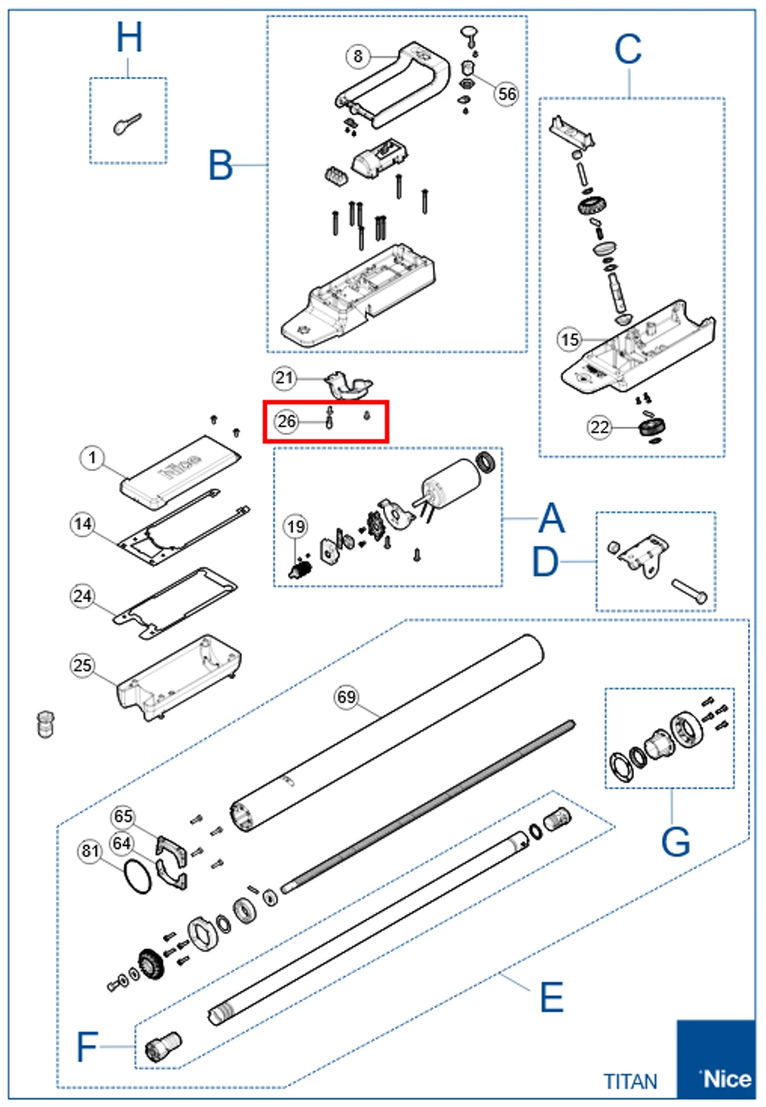 PMD1607.4610 Tlačný nosný čap TITAN TTN3724HS, TTN6024HS