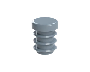 Vnitřní krytka kulatá ø 12 mm, plastová, šedá - slide 1