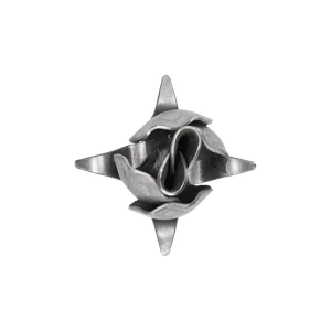 Růže  H 45 x L 45 mm, tl. 1,5 mm, se závitem M6 - slide 3