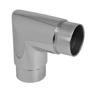Spojka rohová na trubku ø 42,4 mm, leštěná nerez AISI 304 - slide 0