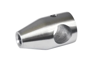 Držák tyče ø 12 mm, plochý, závit M5, broušená AISI 304 - slide 1