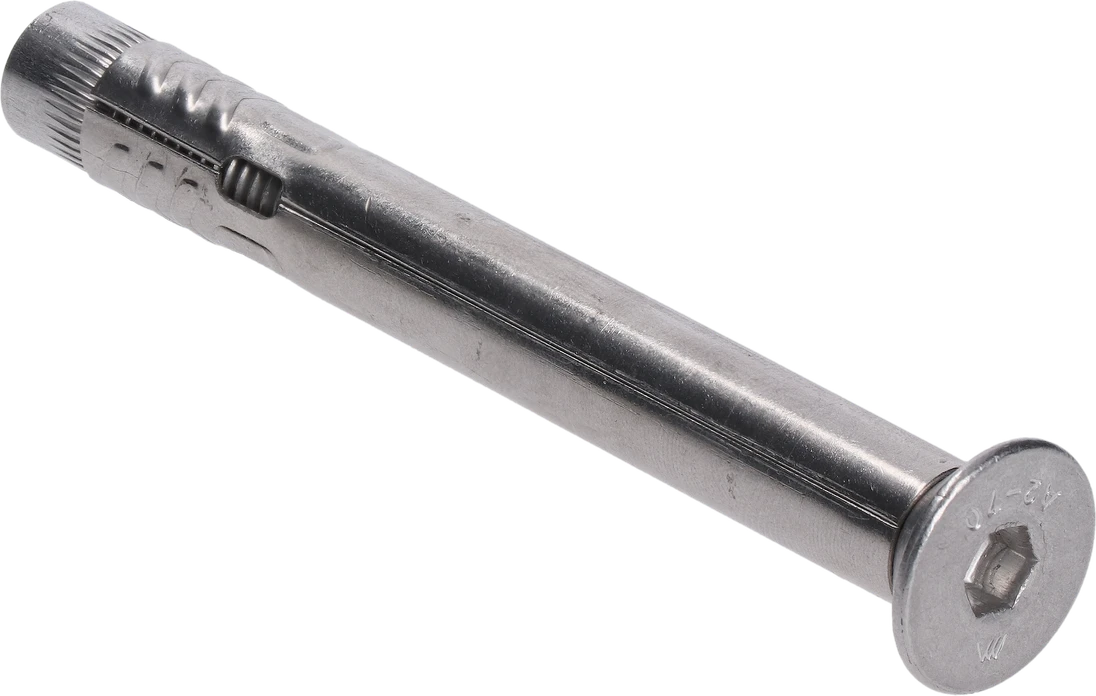 Nerezová kotva pro Al profil, hlava na 6 mm imbus