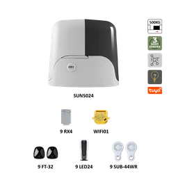 900KSUN5024ER + WIFI pro posuvnou bránu do 500kg