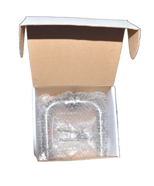 Klika (pár) bez dolní rozety, broušená nerez AISI304 - slide 1