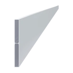 Poškodený Al jokel 200 x 20 x 1,5 x 6000 mm, bez povrchovej úpravy