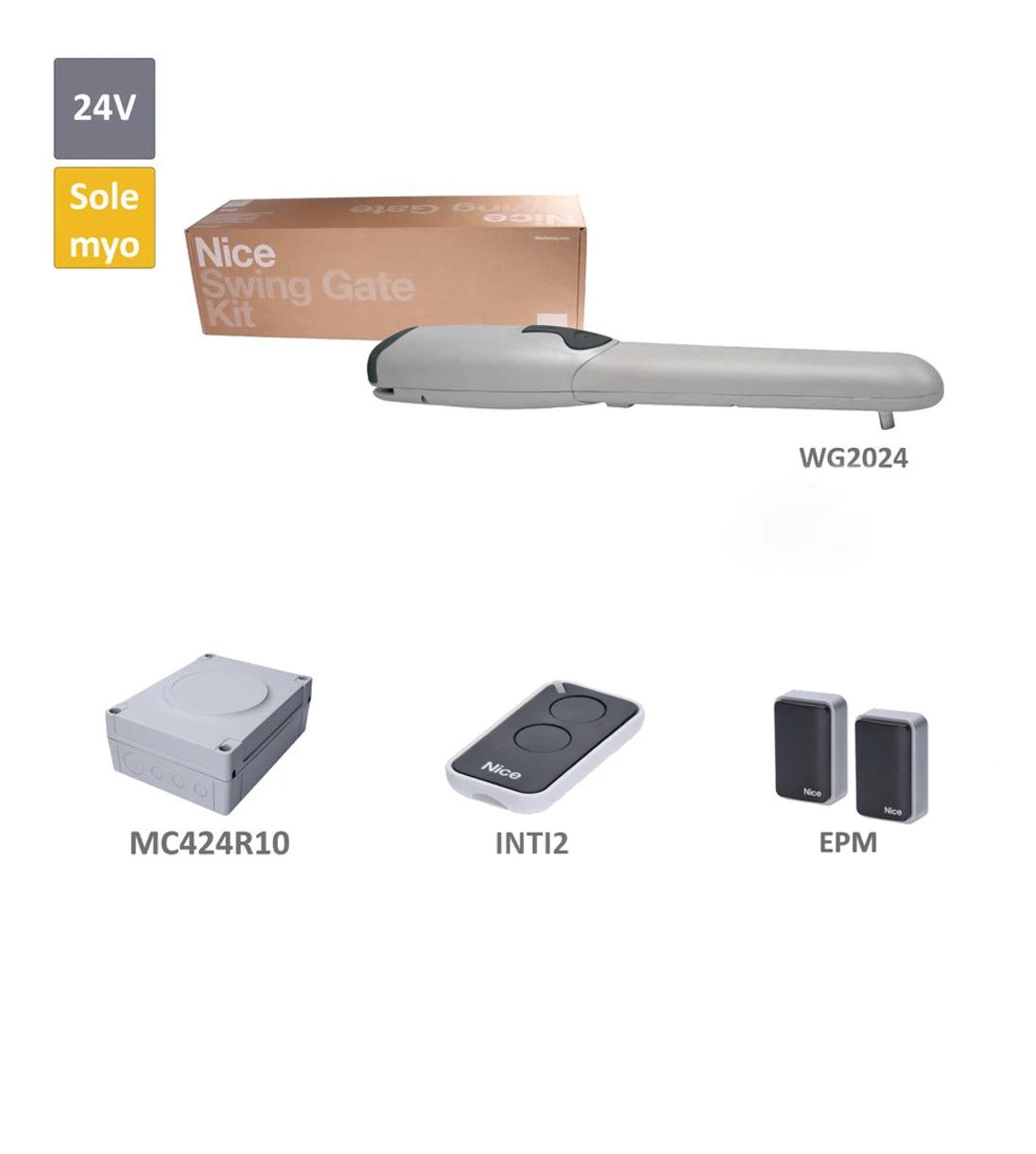 WINGO sada pre jednokrídlovú bránu do 2 m/krídlo
