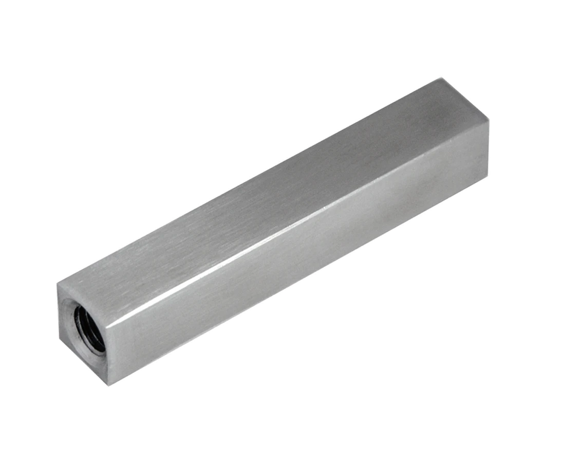 Čap 12 x 12 mm, L = 68 mm, závit M6/M8, brúsená AISI 304