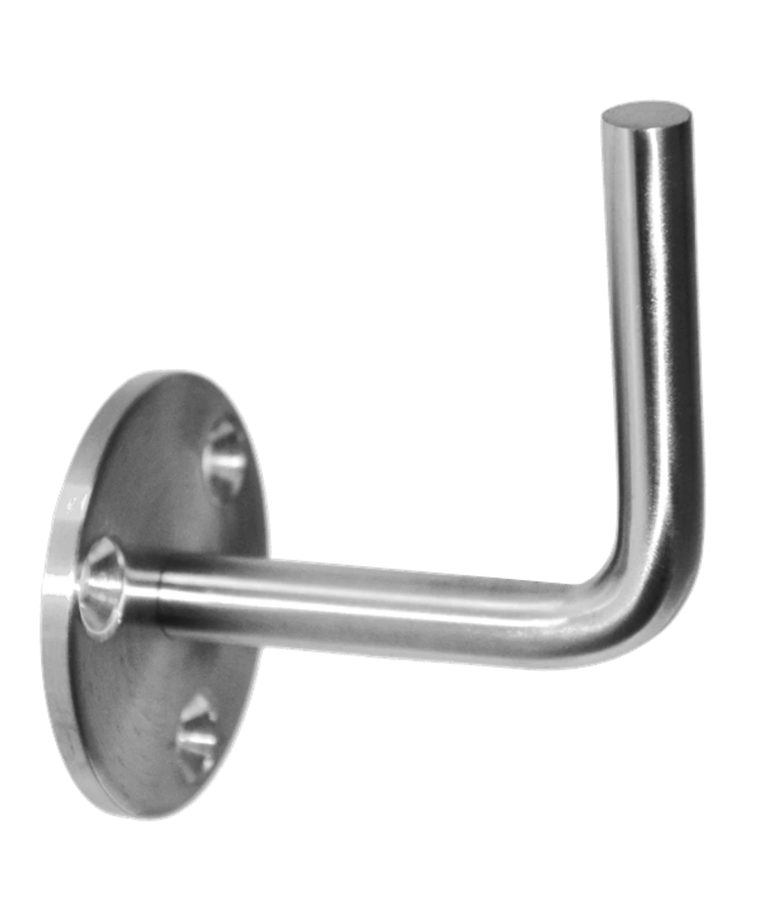 Držák madla na stěnu, broušená nerez AISI 304