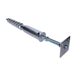 Zemný vrut, pätka M24, 110 x 110 mm, zinková farba