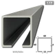 C profil 60 x 60 x 4 x 4000 mm, pozinkovaný