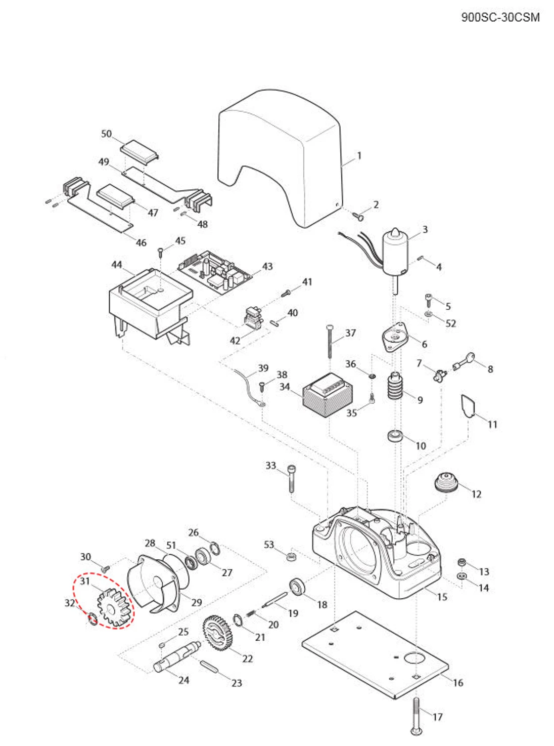 480RM4Z16 pastorok - koliesko náhonové, kovové