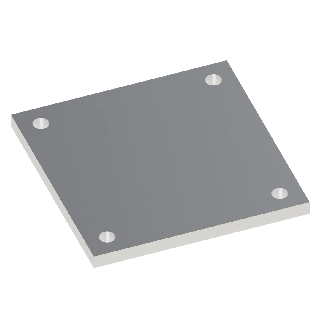 Al pätka, 150 x 150 x 10 mm, bez povrchovej úpravy