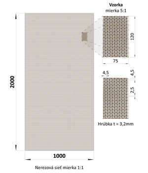 Dekorativní síť, materiál nerez AISI 304 - slide 1