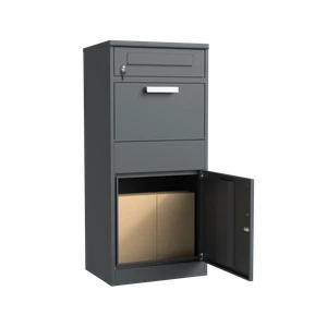 Box na balíky s poštovou schránkou, RAL 7016 (antracit) - slide 2