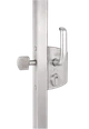 Povrchový zámek, pro profil 80 x 80 mm, Silver