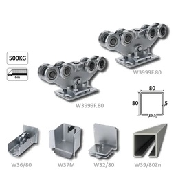 Samonos do 500 kg, profil 80 x 80 x 6000 mm, Zn