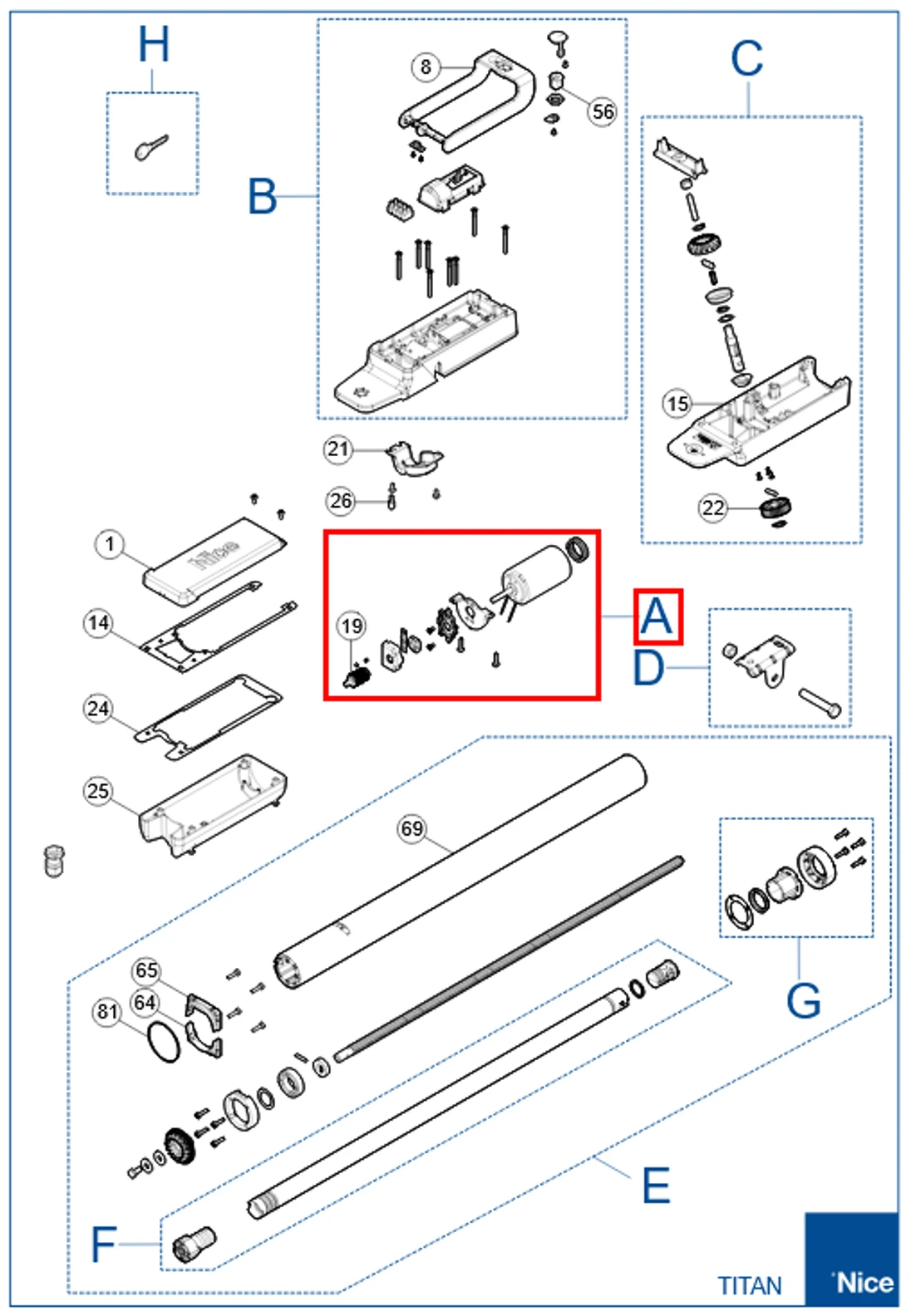 SPAMG323A00 Kit motora pre TTN3724HS,6024HS