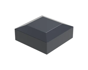 Vonkajšia krytka 70 x 70 mm, plastová PE, antracit - slide 1