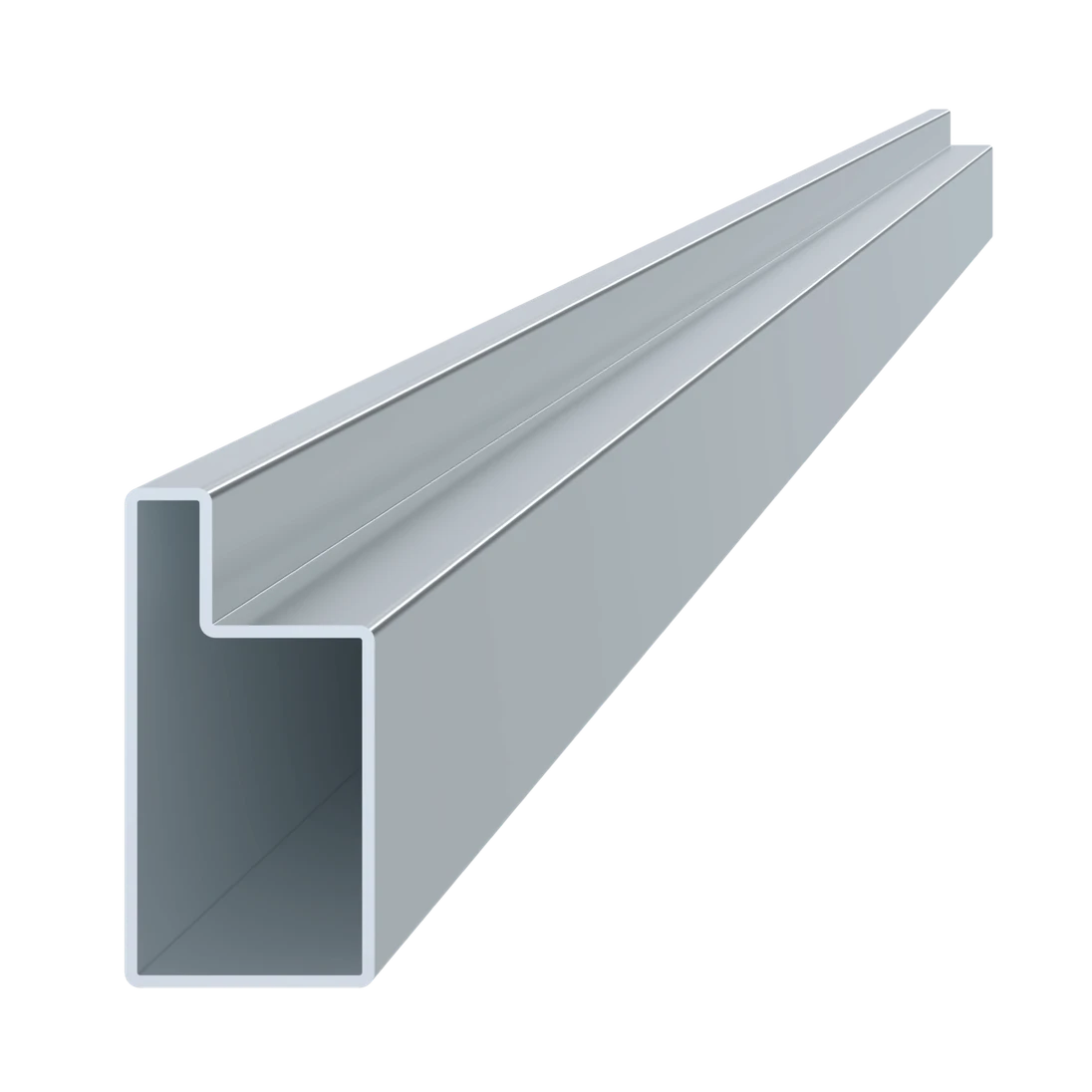 Pozinkovaný uzavřený profil L 80 x 40 x 58 x 6000 mm