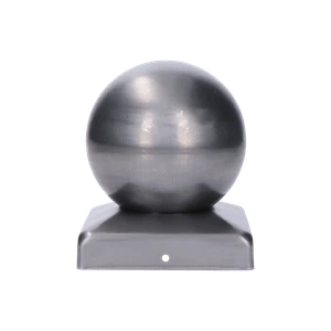 Strieška plechová, 60 x 60 mm s guľou ø 50 mm - slide 2