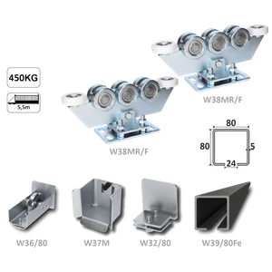 Samonos do 450 kg/5,5 m, profil 80 x 80 x 5 mm, Fe - slide 2