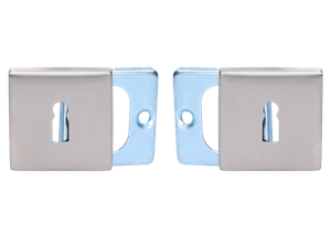 Štvorcová rozeta na dózickú vložku, brúsená AISI 304 - slide 0