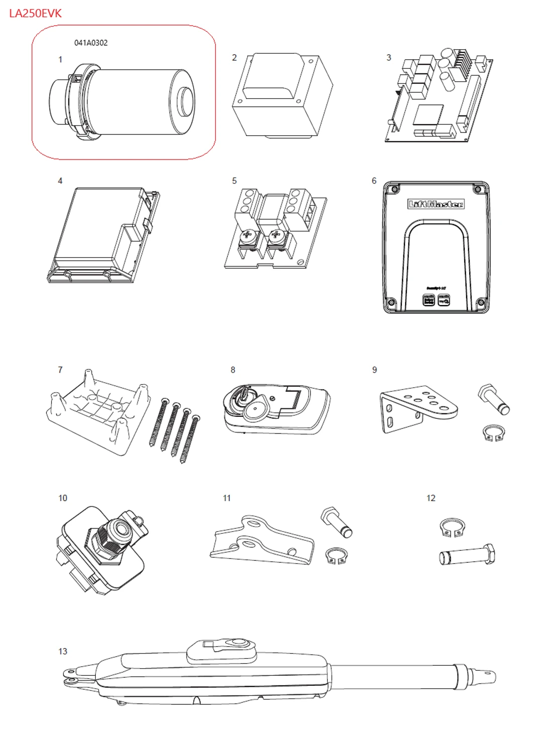 041A0302 motor 24V se spojkou a šroubovicí