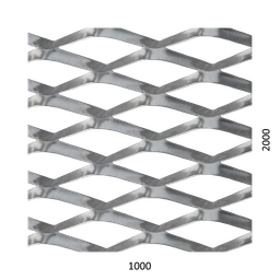 DOPREDAJ ťahokov Al, kosoštvorcové oko, 1000 x 2000 x 1,5 mm
