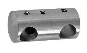 Držiak tyčí ø 12 mm priechodný otočný, brúsená AISI 304 - slide 0