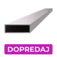DOPREDAJ Profil 60 x 20 x 2 x 2000 mm, brúsená AISI 304