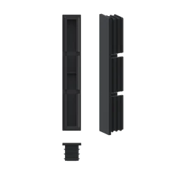 Plastová zátka k hliníkovej lamele 100 x 16 mm, RAL 7016