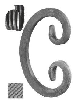 Céčko 120 x 80 mm, 12 x 12 mm