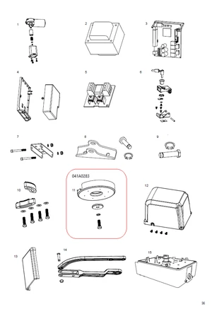041A0283 kryt koncového dorazu, nastaviteľný, so skrutkou - slide 0
