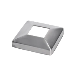 Kryt spodní příruby 99 x 99 mm, broušená nerez AISI 304