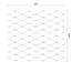 Lanková sieť, 1 x 10 m, oko 60 x 104 mm, ø 1,5 mm, AISI 316