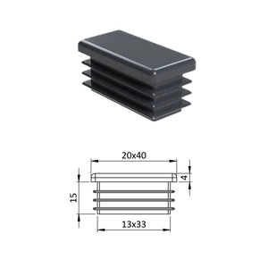 Krytka plastová 20 x 40 mm - slide 0