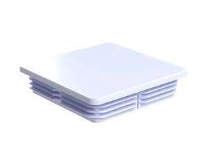 Krytka plastová 150 x 150 mm, biela - slide 1