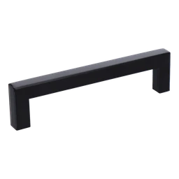 Úchytka pre rozteč 128 mm, dutá, čierna, nerez AISI 304