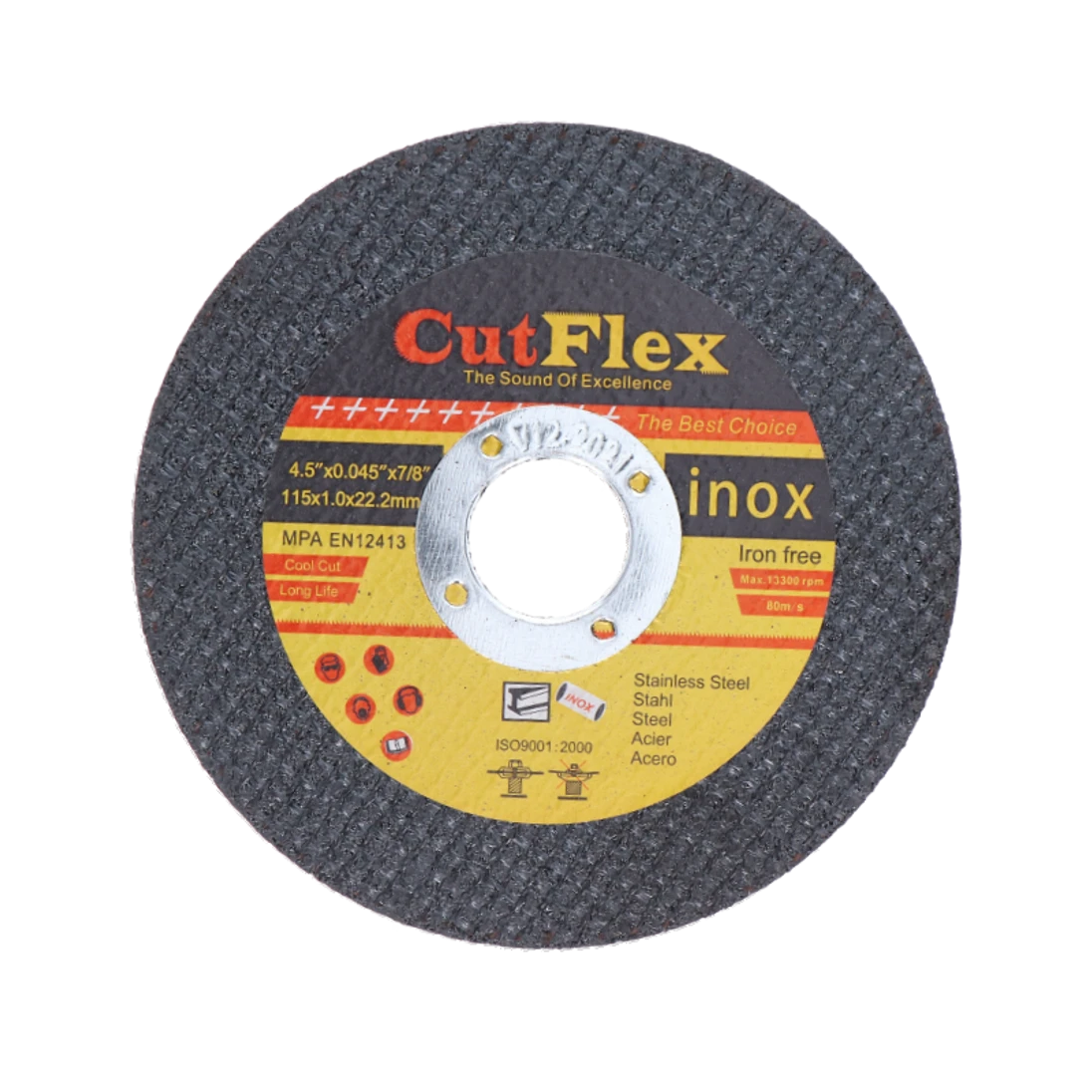Řezný kotouč na ocel a nerez, 115 x 1 x 22,2 mm