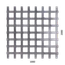 Dierovaný plech Fe t = 1 mm, otvor 10 x 10 mm, rozteč 15 mm