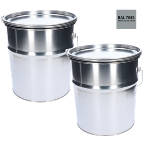 Farba antikorózna polomatná na zinok 20 kg šedá - slide 0