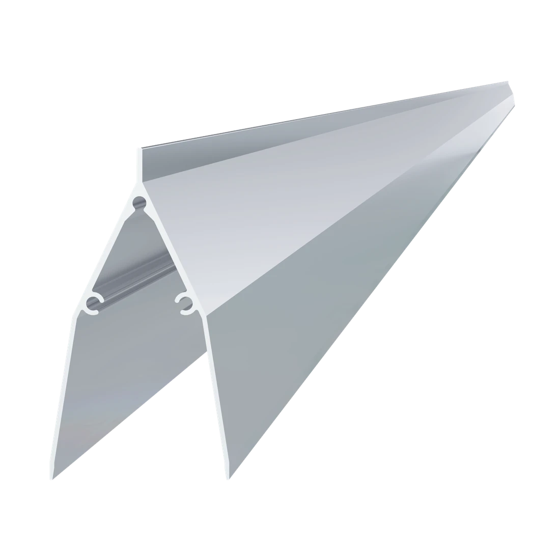 Al profil 86 x 46 x 2000 mm, bez povrchové úpravy