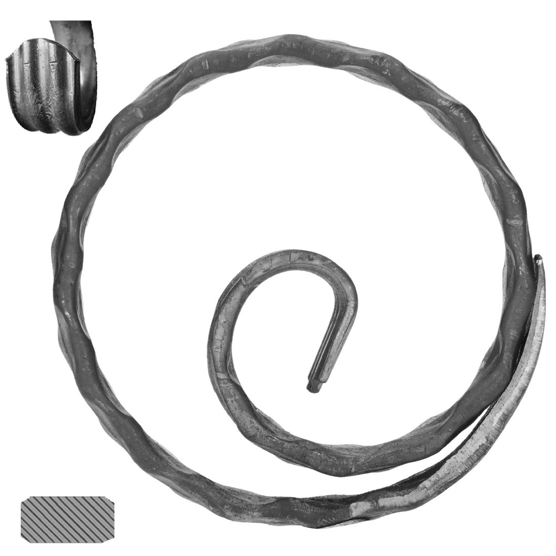 Kruh ø120 mm, 12 x 6 mm, zdobený