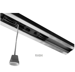 900RAB41 ocelový vodiaci predmontovaný profil k pohonom HALO