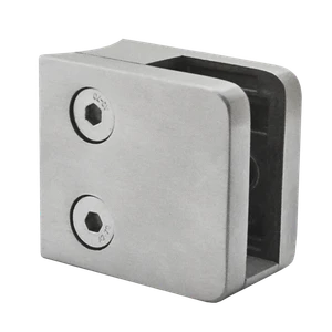 Svorka skla na trubku ø 42,4 mm s podložkou, AISI 304 - slide 0