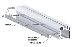 Samonos do 300 kg/6,5 m, profil 95 x 106  mm, hliník - slide 4