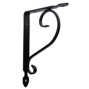 Konzola 205 x 150 mm, materiál 20 x 4 mm, oceľ, čierna farba - slide 1